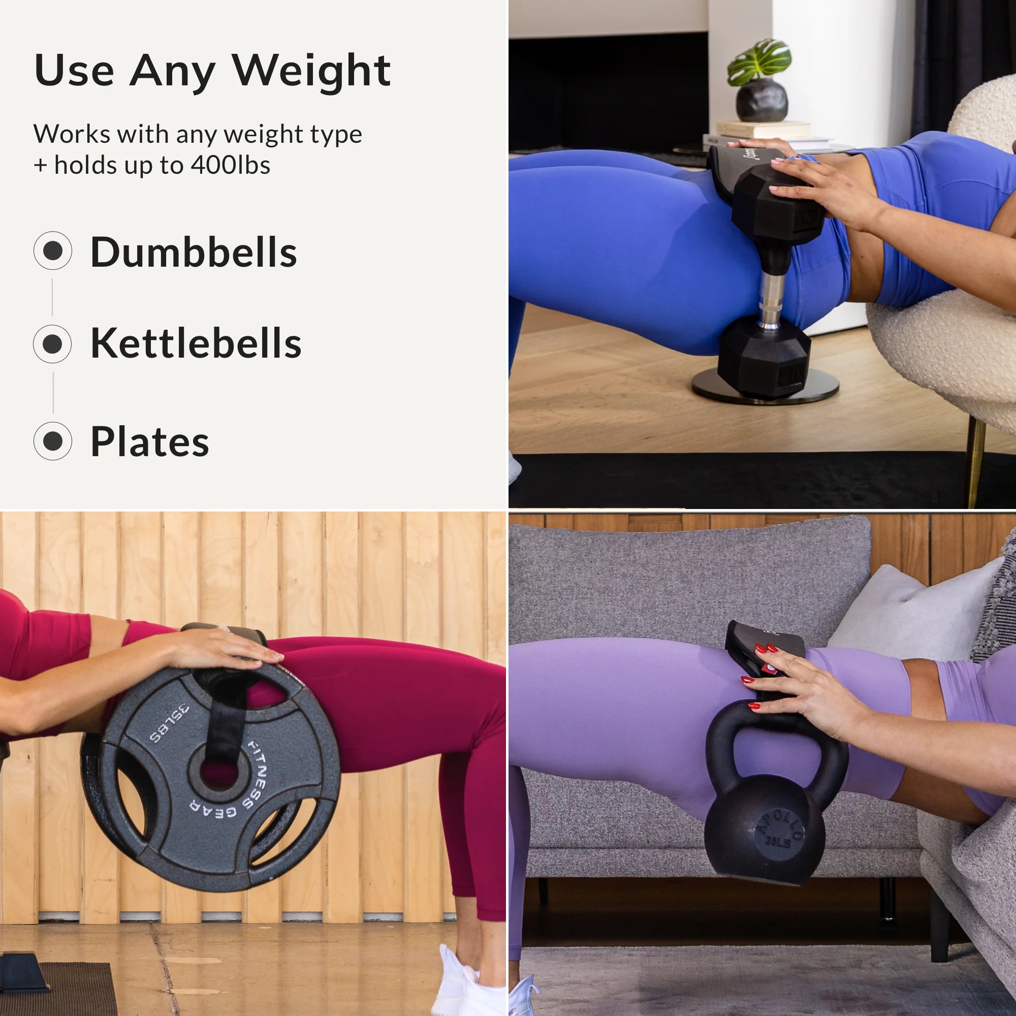 Booty Belt - Hip Belt For Dumbbells and Kettlebells