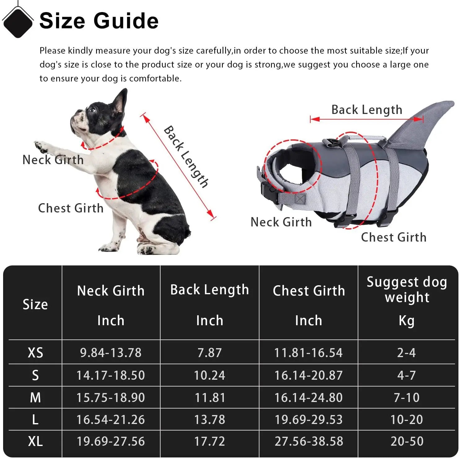 Shark Themed Life Jacket and Vest for Dogs