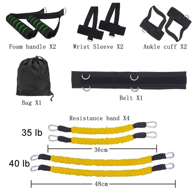 New Sport Boxing Trainer Resistance Band Training Belt for Feet Workout Fitness Equipment Leg Speed Bouncing Stretching Exercise