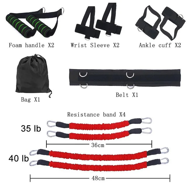 New Sport Boxing Trainer Resistance Band Training Belt for Feet Workout Fitness Equipment Leg Speed Bouncing Stretching Exercise